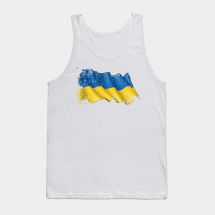 SLAVA UKRAINI GRUNGE FLAG Tank Top